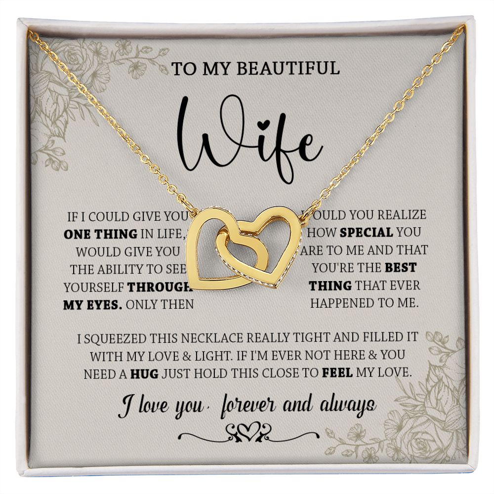 438D To My Wife Necklace, Gifts For Wife, Love Necklace Gifts For Wife From Husband