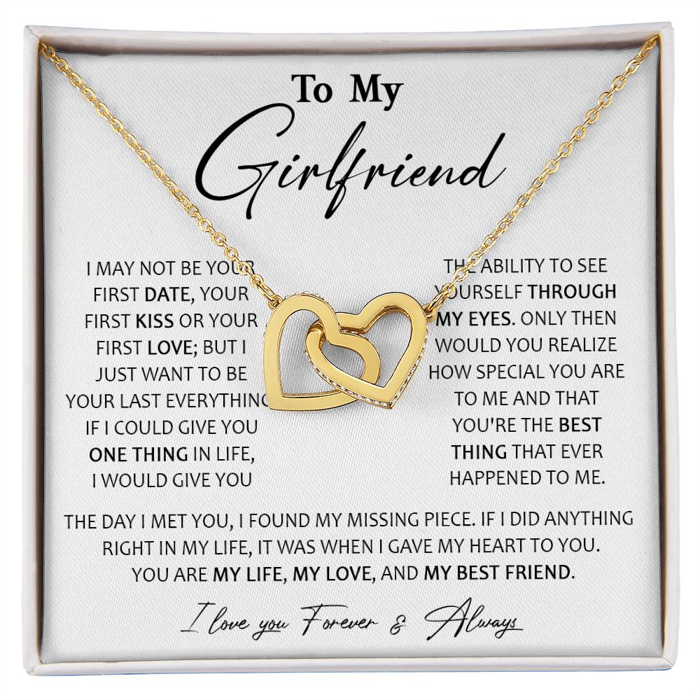 727D To My Girlfriend Necklace, Birthday Gifts For Her/Girlfriend, Valentine Gifts