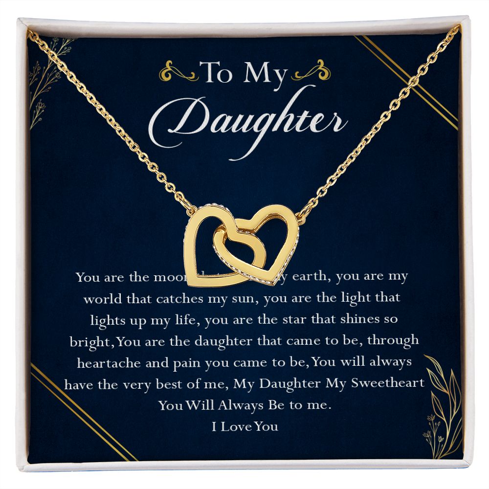 38D To My Daughter Necklace, Birthday Gift For Daughter, Gift From Dad Gift From Mom