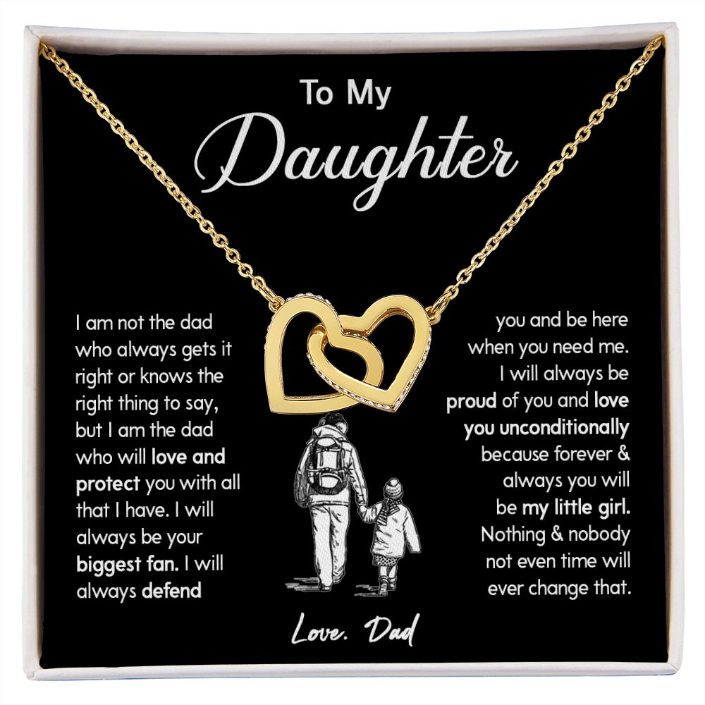 451D To My Daughter Necklace, Gift For Daughter From Dad, Gift Birthday, Christmas