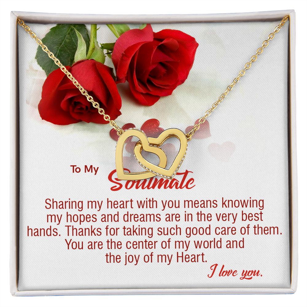 410D To My Soulmate Necklace, Birthday Gifts For Her, Gift For Girlfriend Wife
