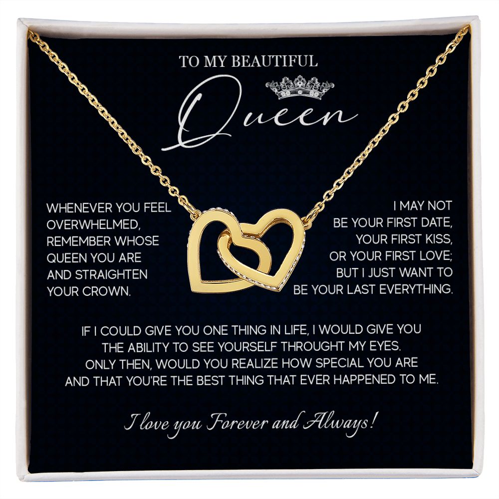 555D Necklace To My Soulmate, Queen Necklace Birthday Gifts For My Wife, Girlfriend