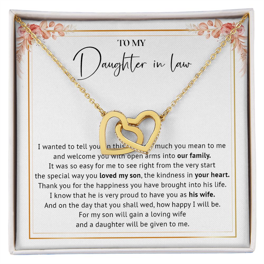 535D Daughter-In-Law Gift Necklace, Wedding Gift From Mother-In Law, Birthday Gifts