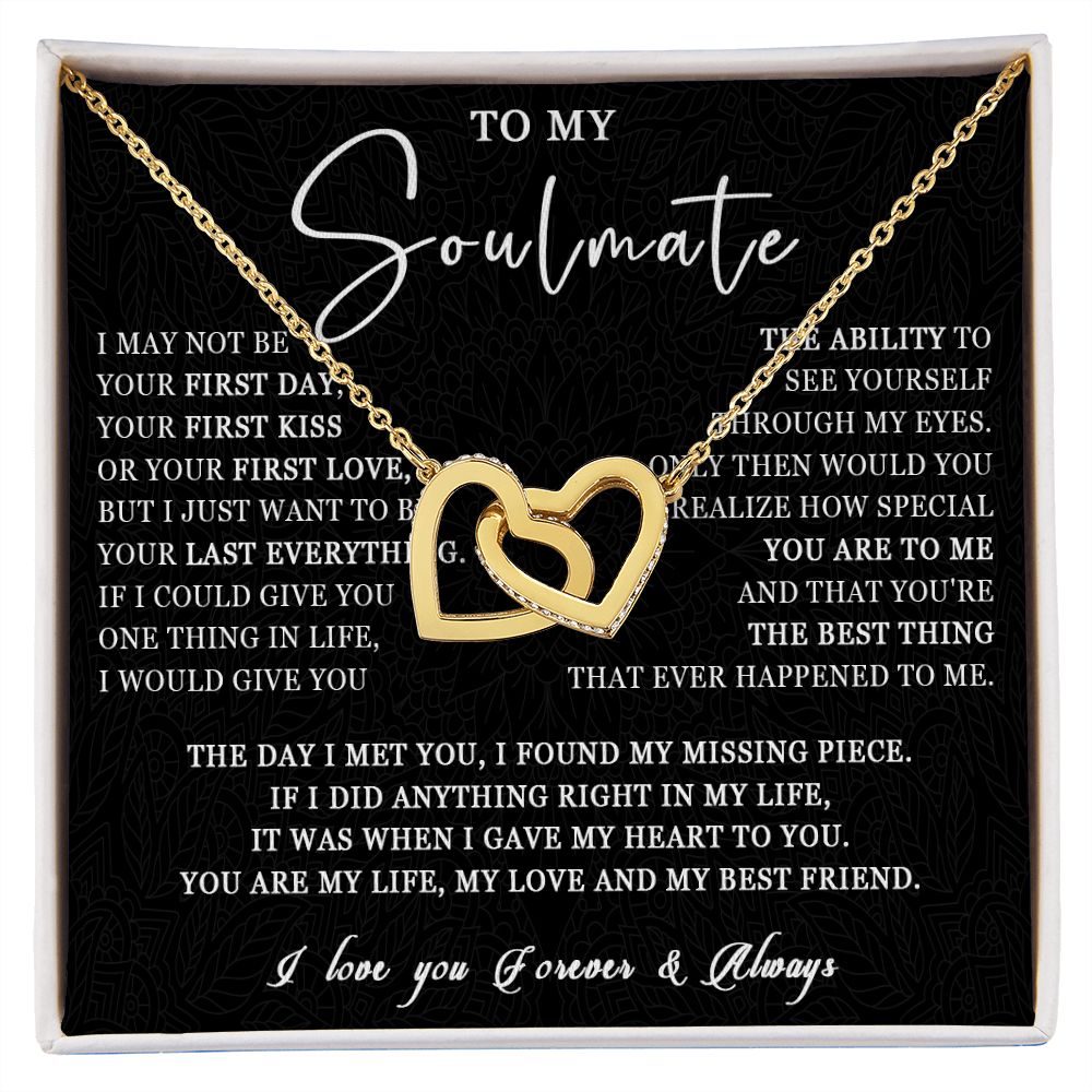 507D Love Gift For Her, To My Soulmate Necklace, Gift For Soulmate, Girlfriend, Wife