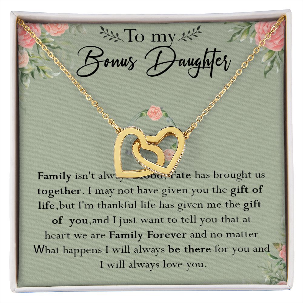 52D To my Bonus Daughter Necklace, Bonus Daughter, Step Daughter Gift, Gift Birthday