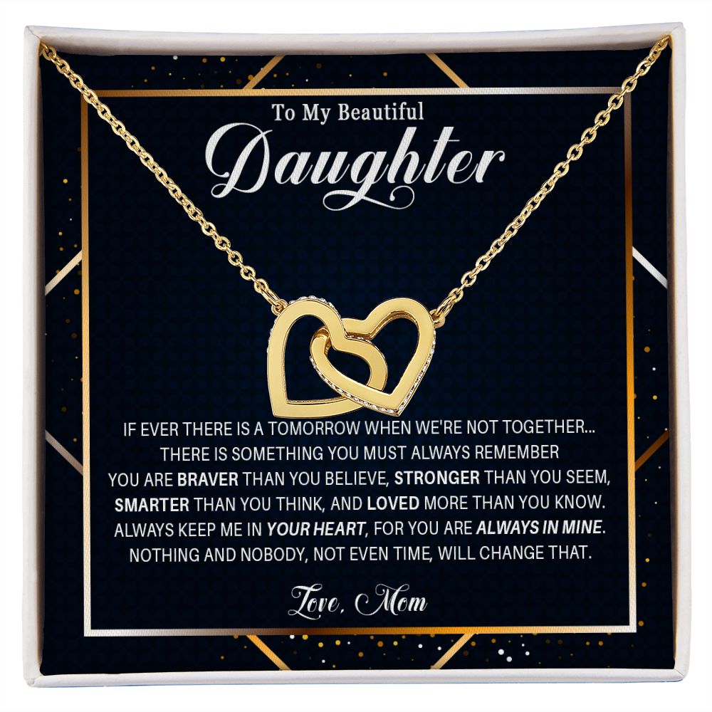 537D Gift For Daughter From Mom, To My Daughter Necklace, Birthday Gifts for Daughter