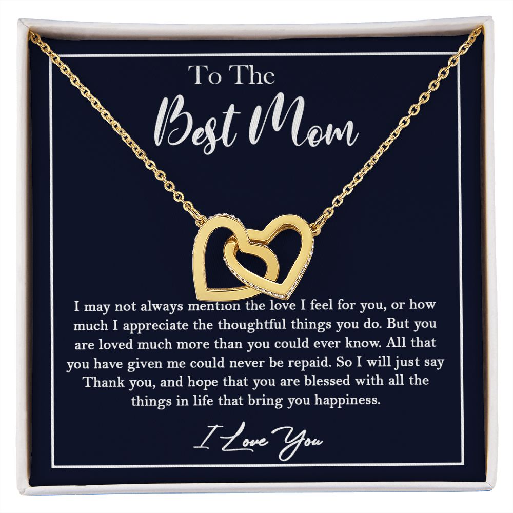 436D To My Best Mom Necklace, Gift For Mom from Son or Daughter, Birthday Xmas Gift