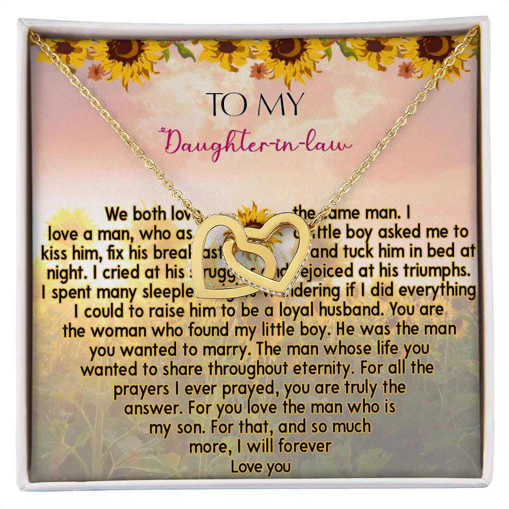 425D To My Daughter In Law Necklace from Mother In Law I Will Forever Love You