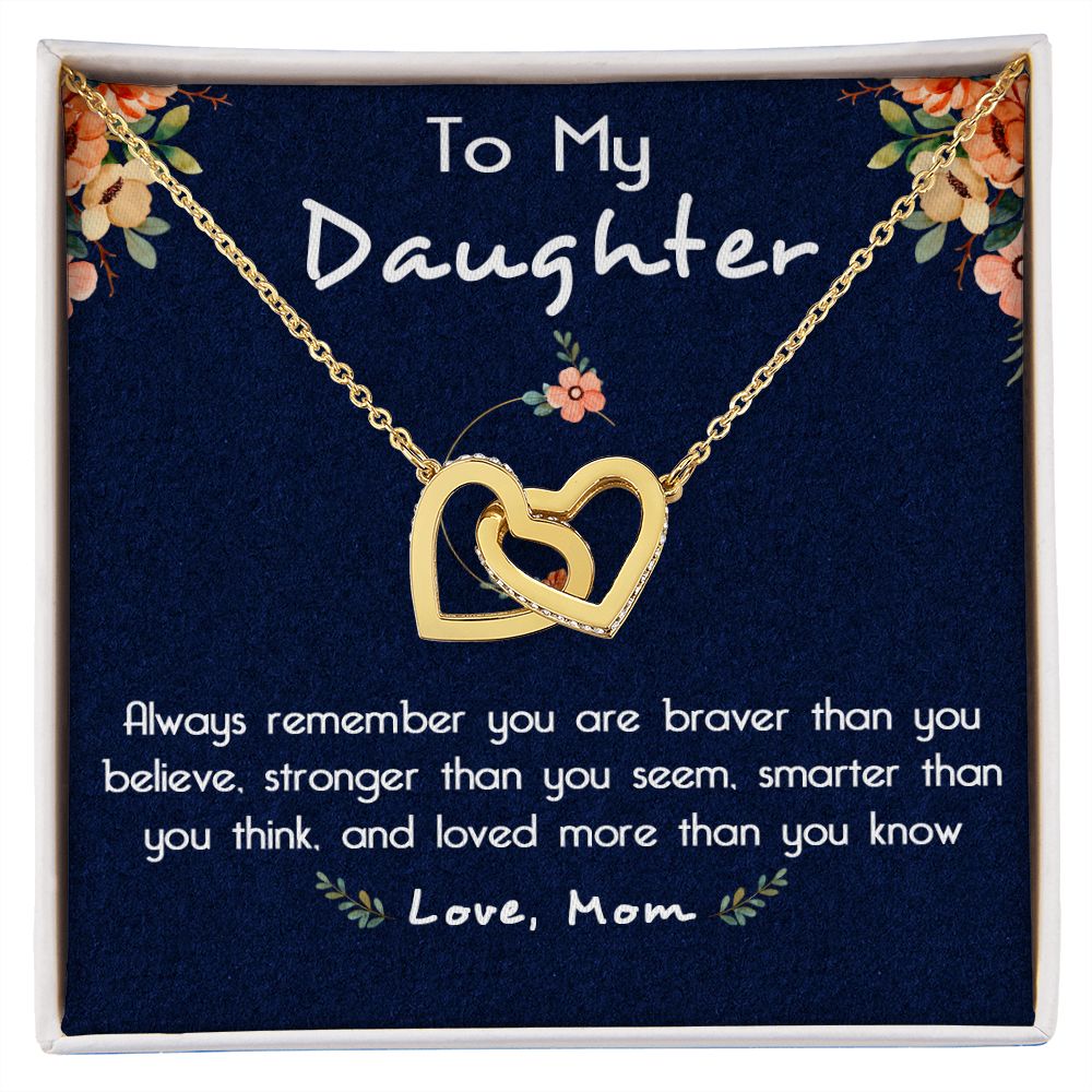 116D To My Daughter Necklace, Gift For Daughter From Mom, Birthday Gifts, Xmas Gift