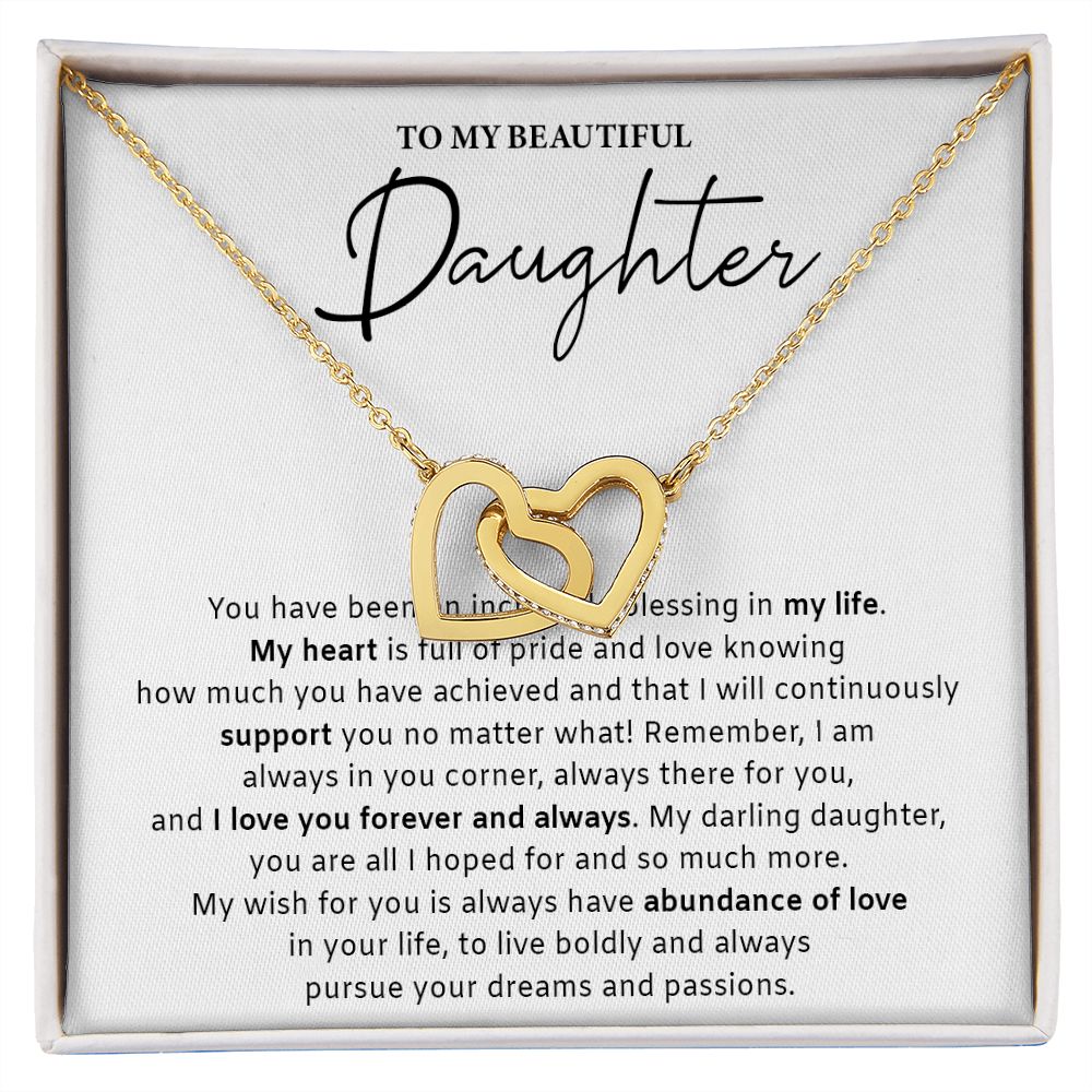 533D Daughter Gift from Mom Dad, Daughter Necklace Gift, Birthday Gift, Xmas Gifts