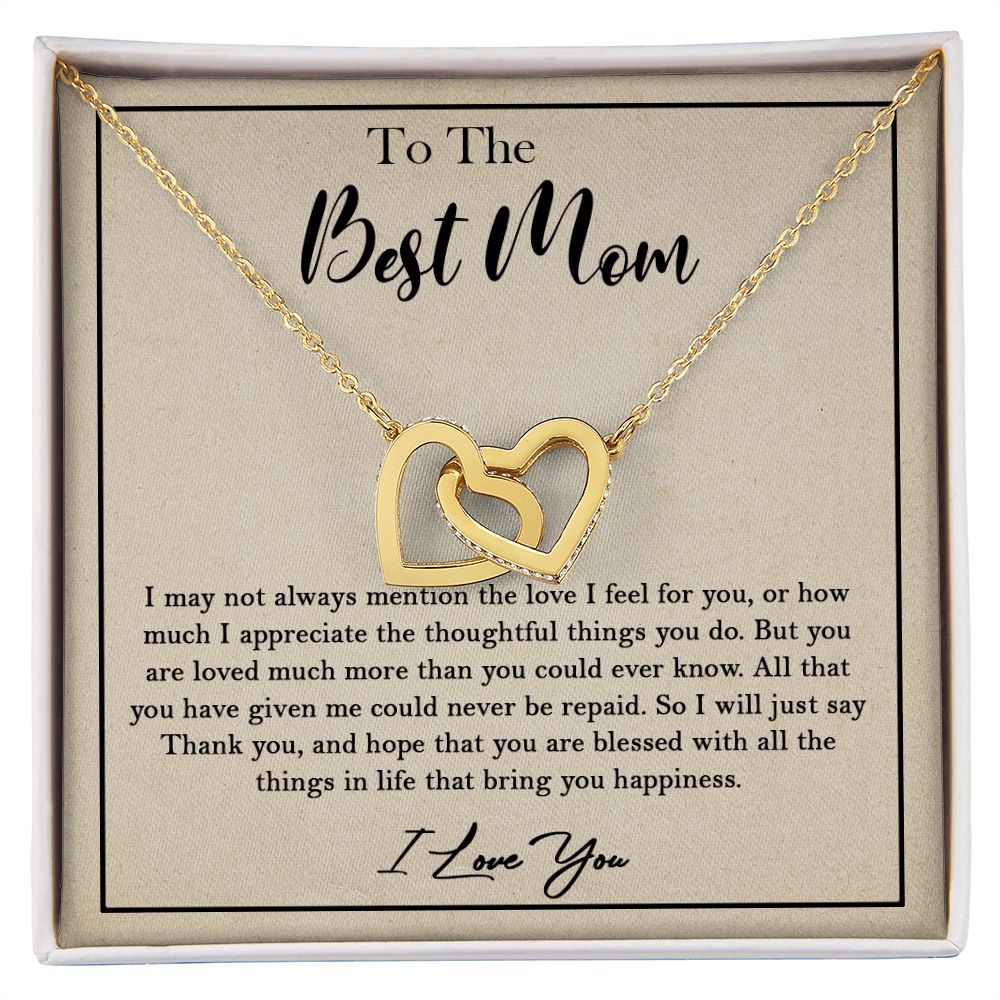 435D To My Best Mom Necklace, Birthday Xmas Gift, Gift For Mom from Son or Daughter