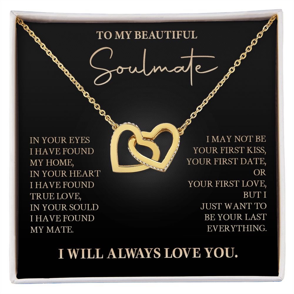 583D To My Soulmate Necklace, Love Gift For Wife Girlfriend, Romantic Love Necklace