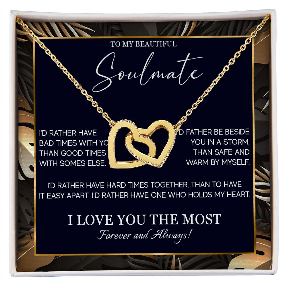 553D Soulmate Necklace, To My Soulmate Necklace, Birthday Gifts for Wife, Girlfriend