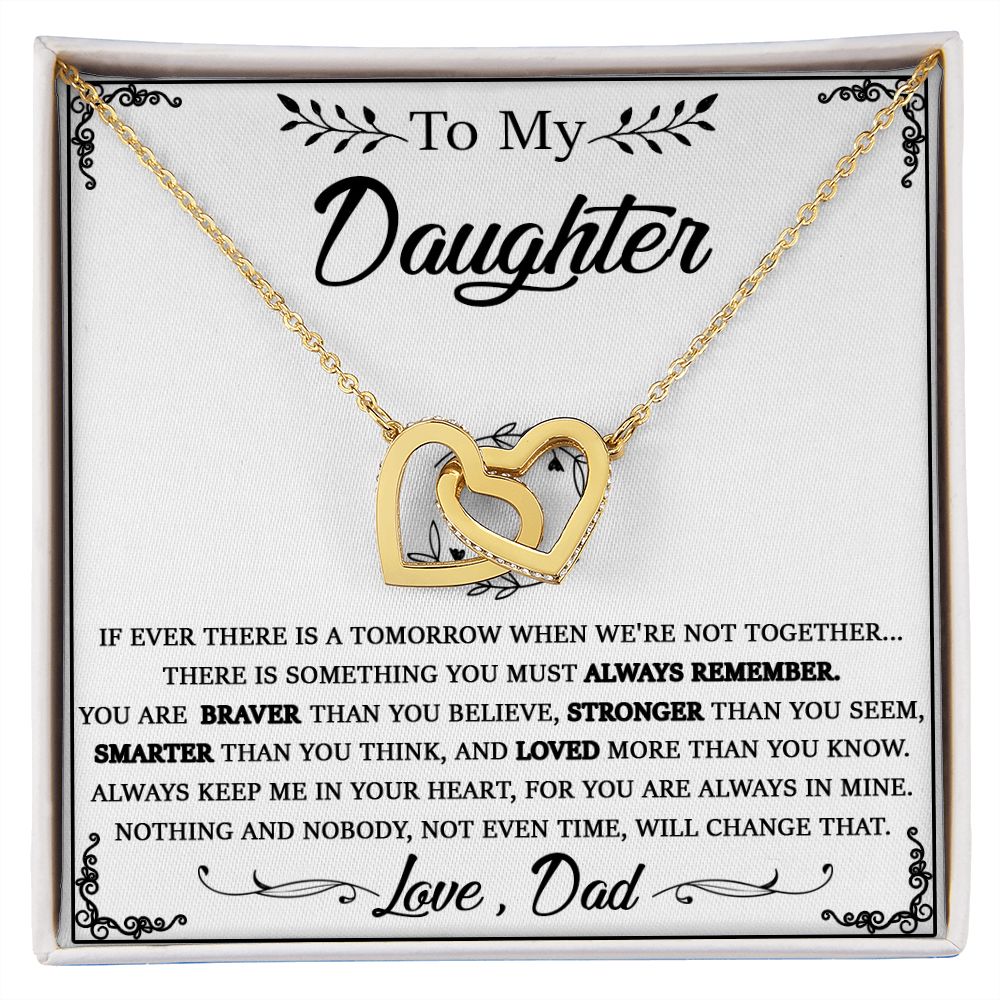 114D Daughter Necklace From Dad, To My Daughter Necklace, Christmas Birthday Gifts