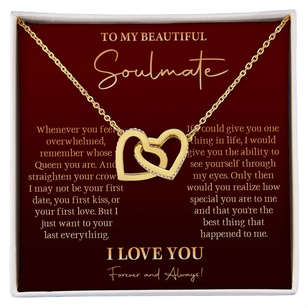 581D To My Soulmate Necklace, Gift For Girlfriend Wife, Birthday Gift, Love Necklace