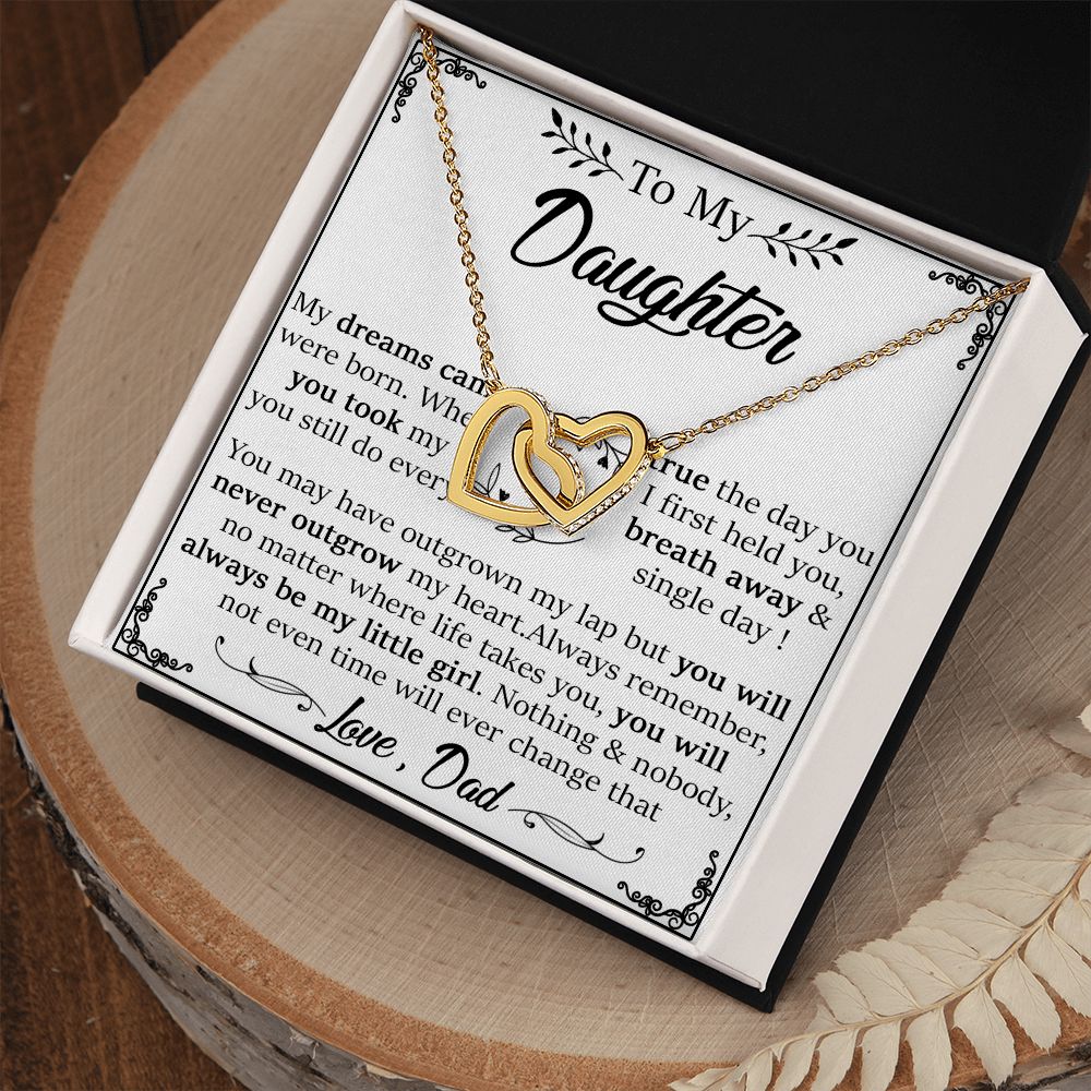 22D Daughter Necklace, To My Daughter Gift Necklace, Gift For Daughter From Dad