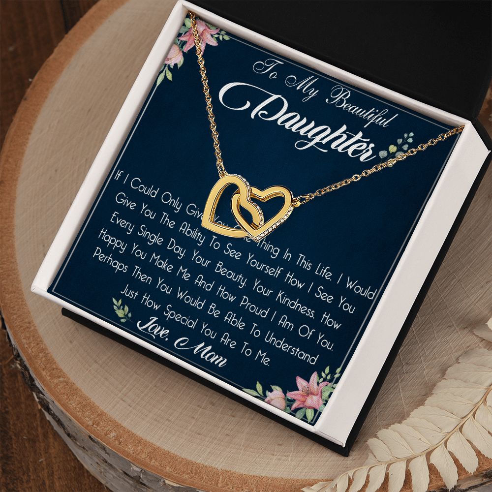 29D To My Beautiful Daughter Necklace, Gift For Daughter From Mom, Daughter Birthday