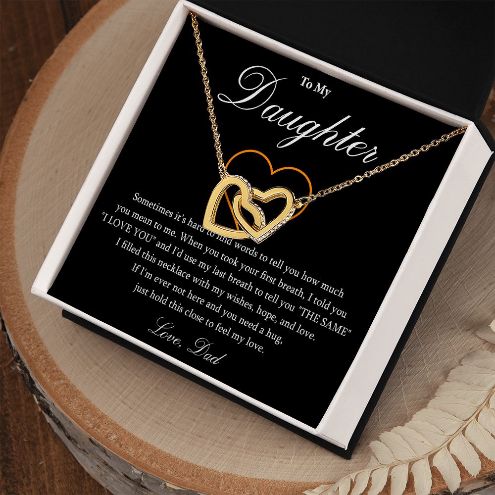 569D To My Daughter Necklace, Gift For Daughter From Dad, Daughter Father Necklace