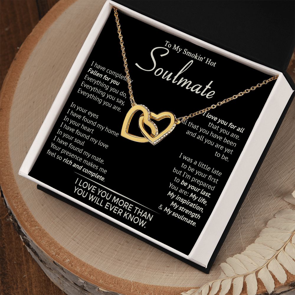 586D To My Smokin' Hot Soulmate Necklace, Beauty Necklace for Wife Girlfriend, Womens
