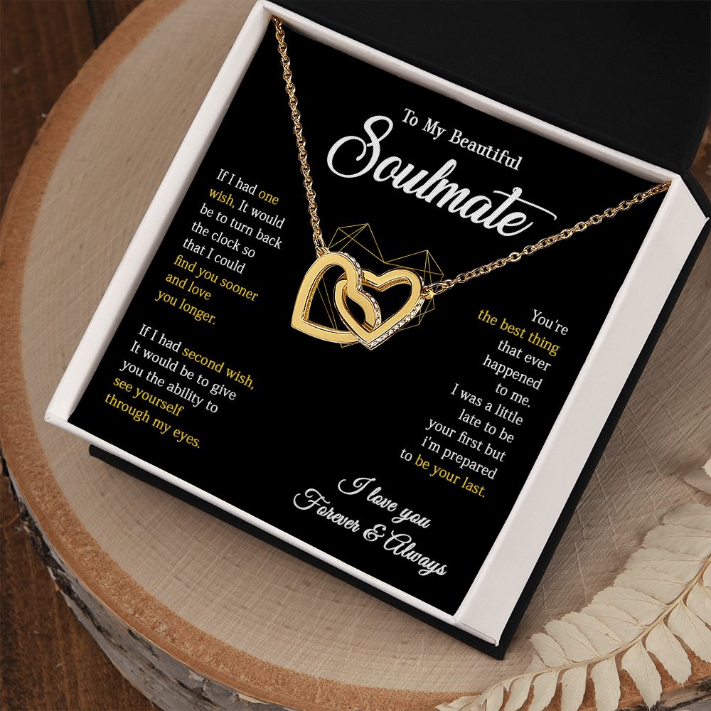 617D To My Soulmate Necklace, Gift For Wife Girlfriend From Husband, Valentines Gift