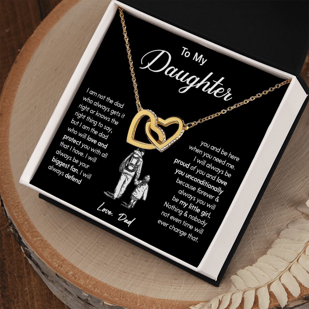 451D To My Daughter Necklace, Gift For Daughter From Dad, Gift Birthday, Christmas