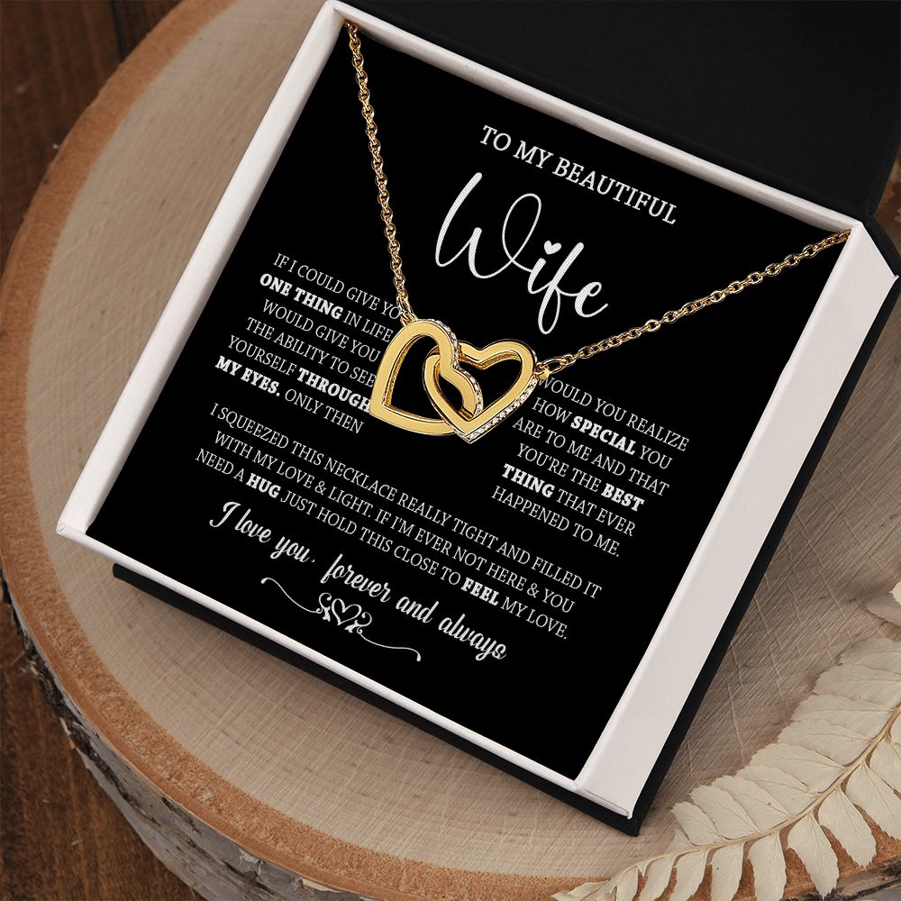 437D To My Wife Necklace, Necklace Gifts For Wife From Husband, Birthday Xmas Gift