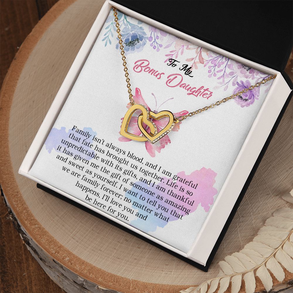 103D To My Bonus Daughter, Bonus Daughter Necklace, Birthday Gift For Stepdaughter