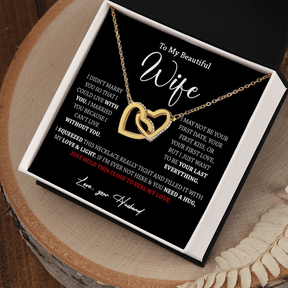 611D To My Wife Necklace, Xmas Gift For Wife Girlfriend From Husband, Valentines Day
