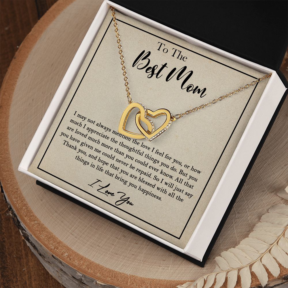 435D To My Best Mom Necklace, Birthday Xmas Gift, Gift For Mom from Son or Daughter