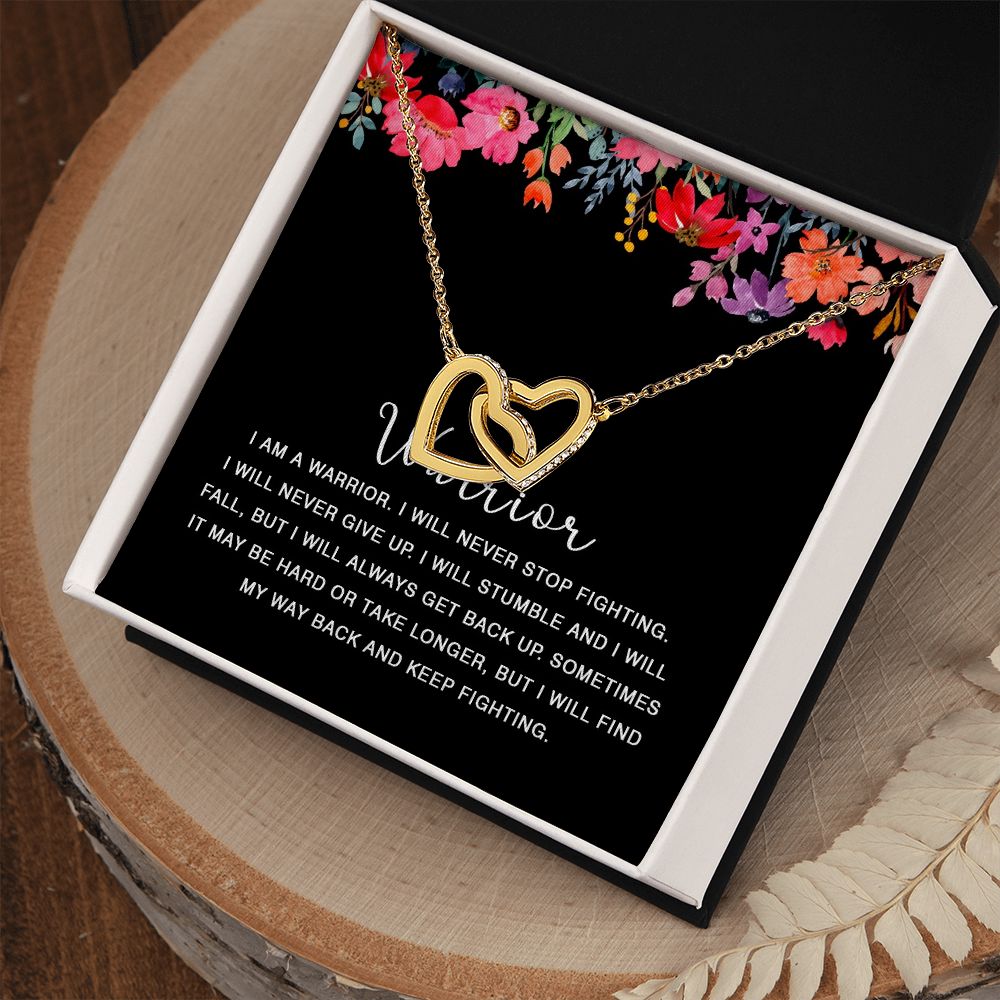 422D Warrior Necklace, I am Warrior, I Will Never Stop Fighting, Gift Birthday