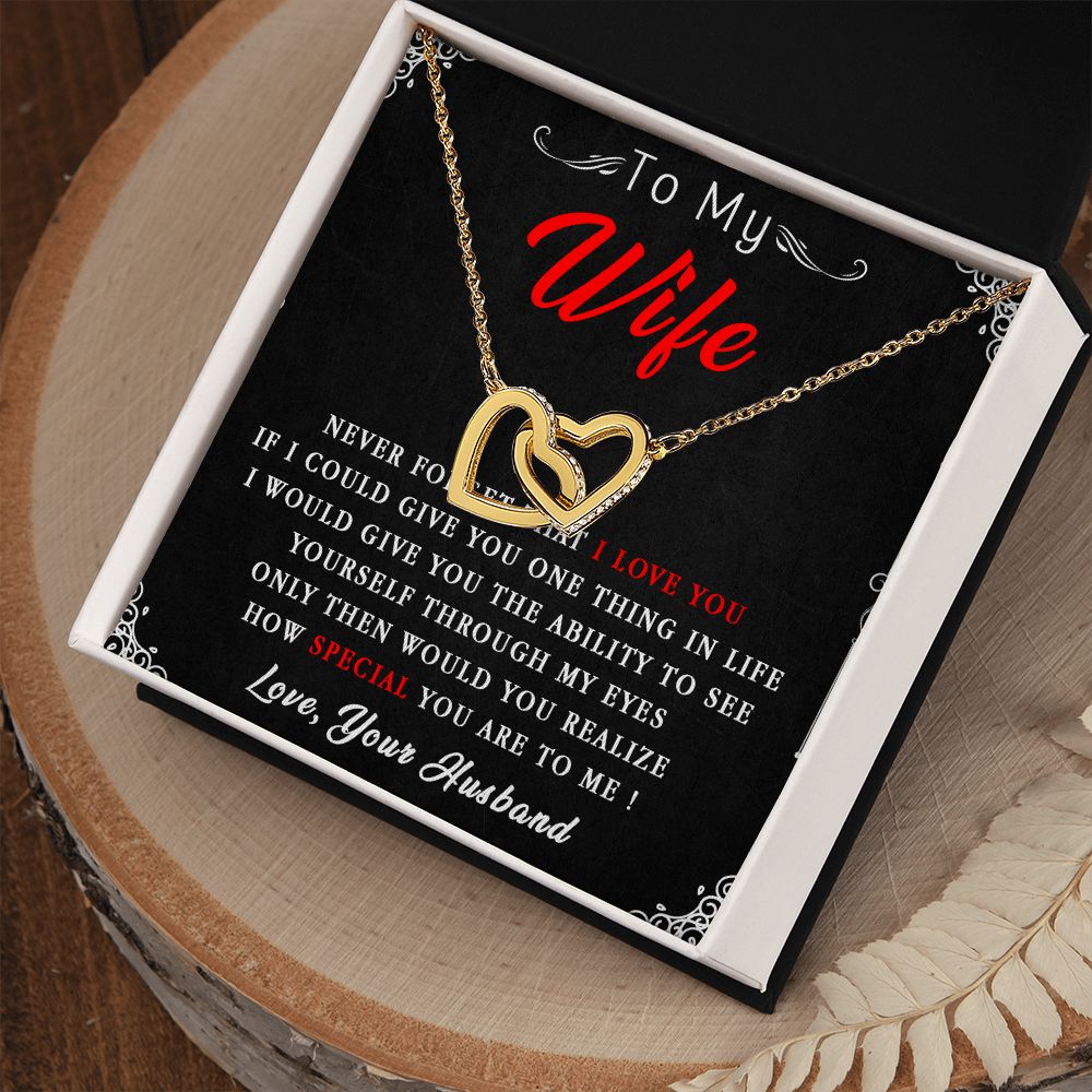 87D To My Wife Necklace, Necklace Gift For Wife, Anniversary Gift, Birthday Gift