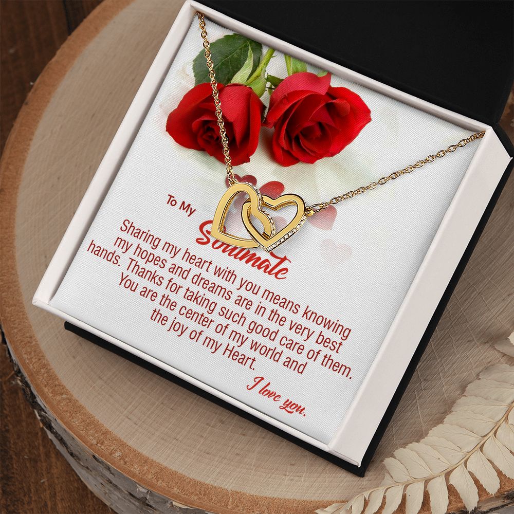 410D To My Soulmate Necklace, Birthday Gifts For Her, Gift For Girlfriend Wife