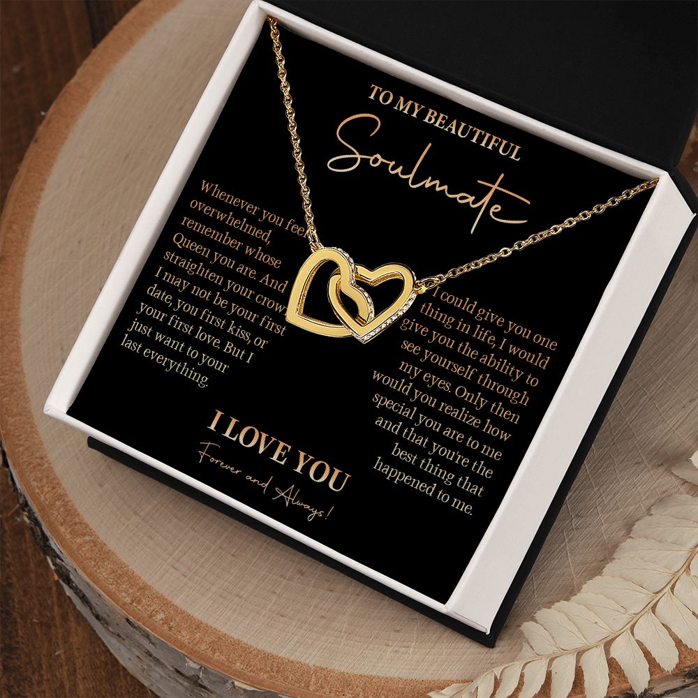 528D To My Soulmate Necklace, Love Gift For Girlfriend Wife, Birthday Gift for Womens