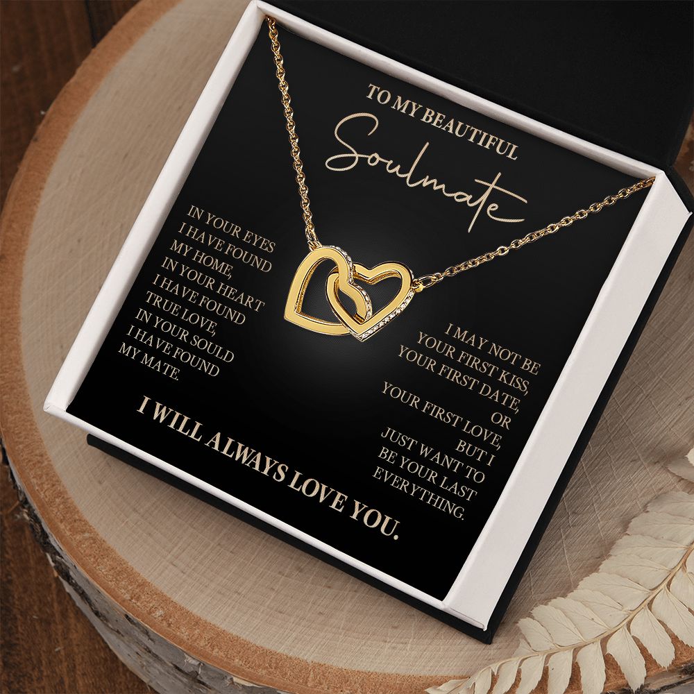 583D To My Soulmate Necklace, Love Gift For Wife Girlfriend, Romantic Love Necklace