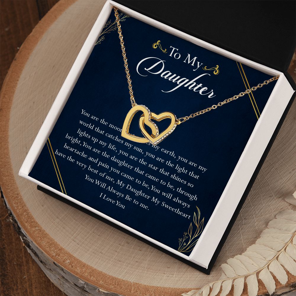 38D To My Daughter Necklace, Birthday Gift For Daughter, Gift From Dad Gift From Mom