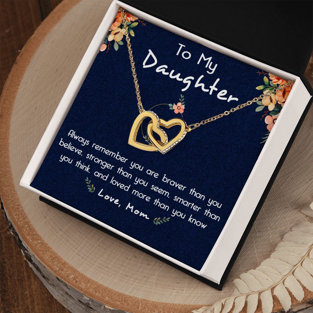 116D To My Daughter Necklace, Gift For Daughter From Mom, Birthday Gifts, Xmas Gift