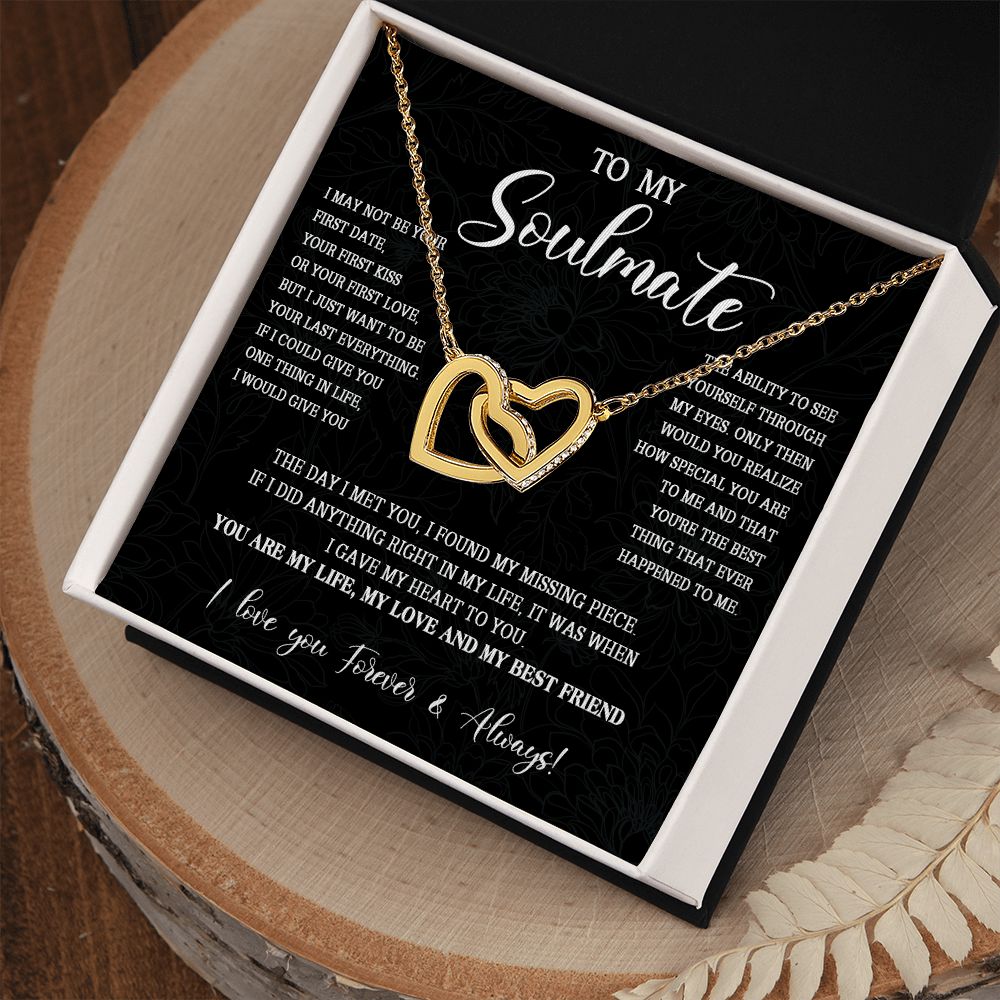 473D To My Soulmate Necklace, Christmas Gift For Her, Gift For Soulmate, Gift For Her