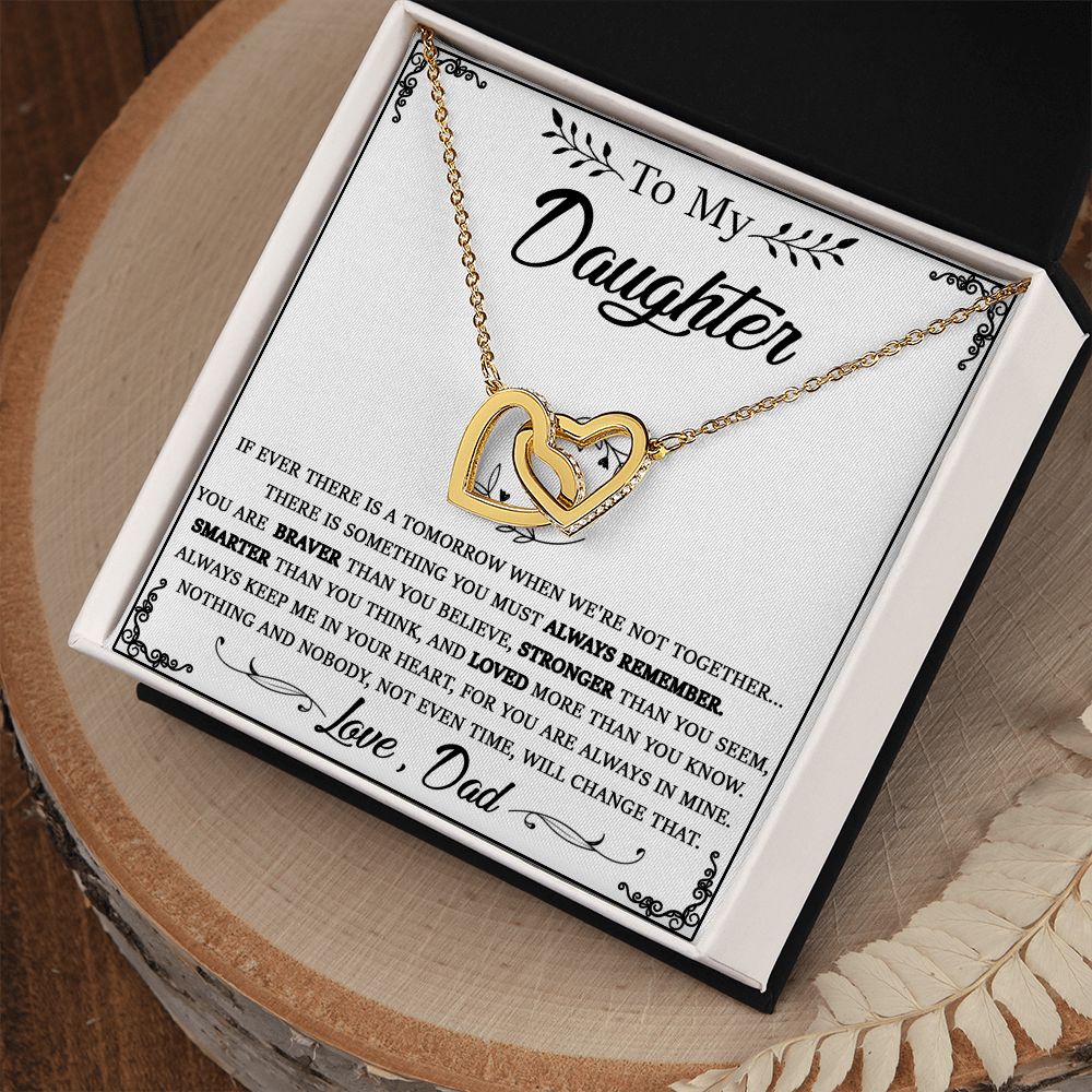114D To My Beautiful Daughter Necklace, Daughter Father Necklace, Gift Xmas From Dad