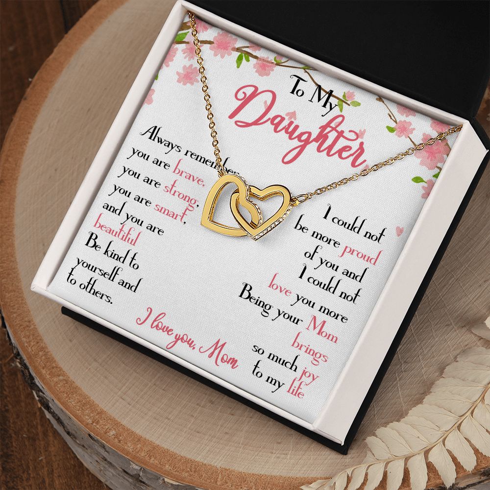 28D To My Daughter Necklace, Daughter Mother Necklace, Daughter Gift from Mom