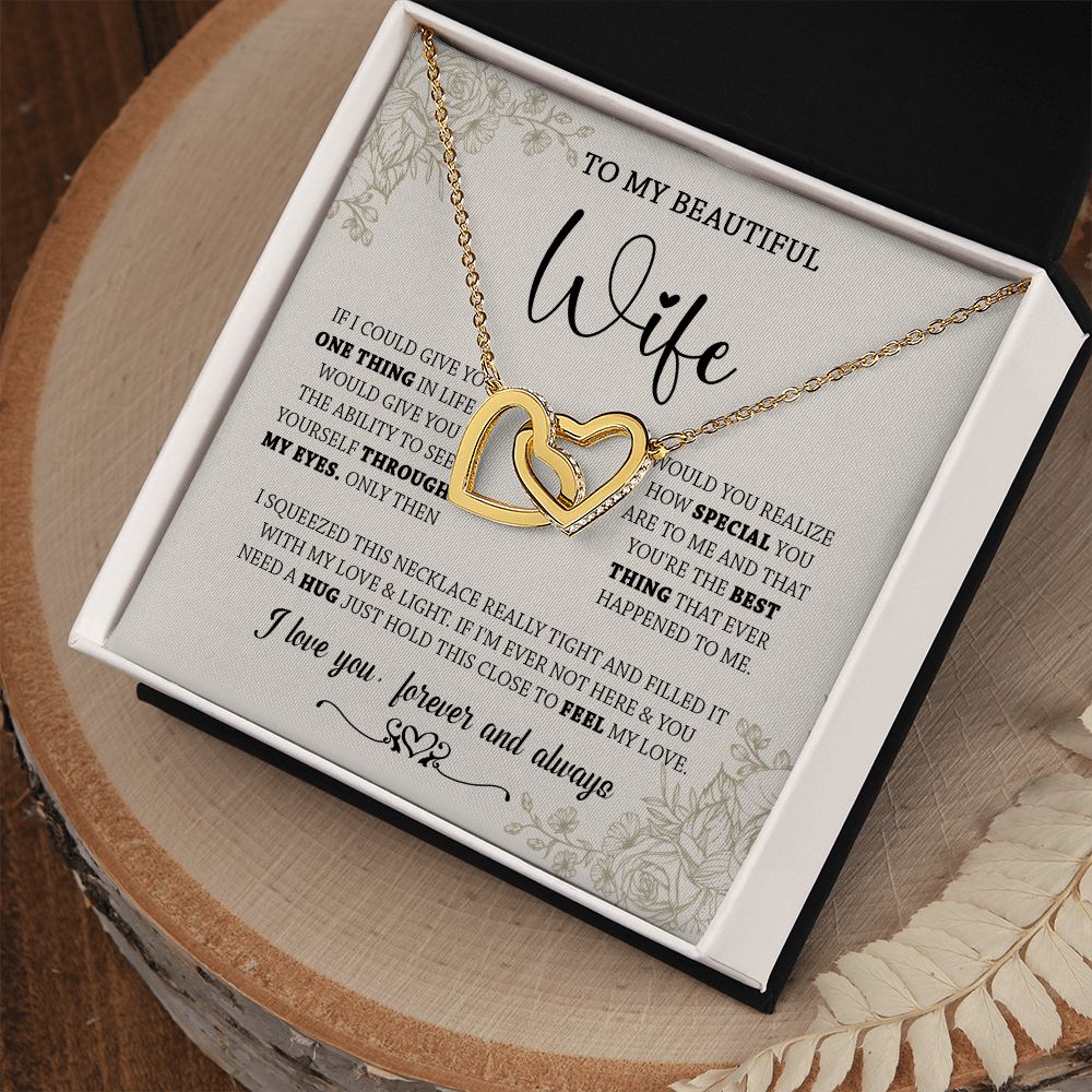 438D To My Wife Necklace, Gifts For Wife, Love Necklace Gifts For Wife From Husband