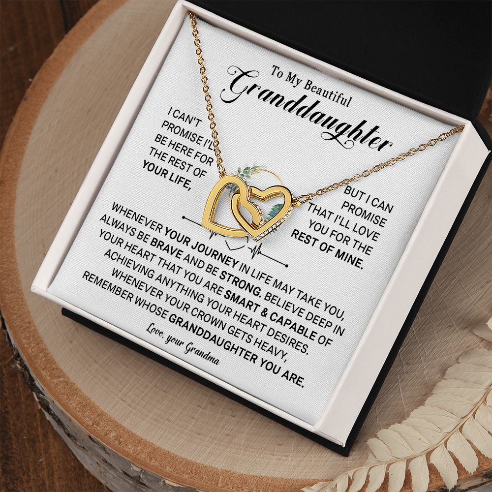 542D To My Granddaughter Necklace, Xmas Birthday Gift For Granddaughter from Grandma