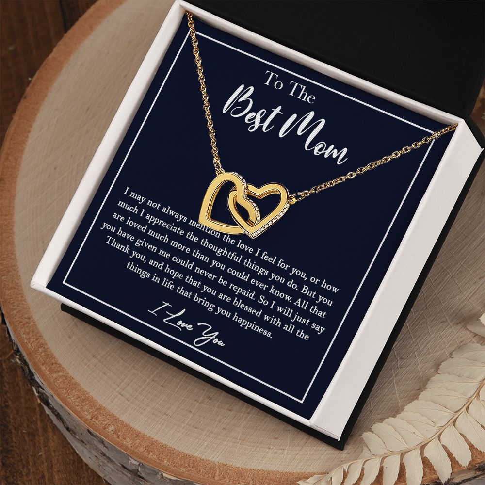 436D To My Best Mom Necklace, Gift For Mom from Son or Daughter, Birthday Xmas Gift