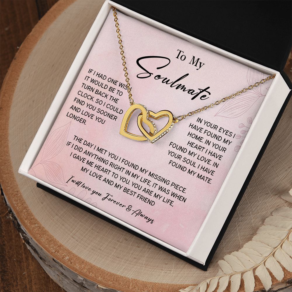464D To My Soulmate/Wife Necklace Gift for Fiancée / Girlfriend Gifts for Her