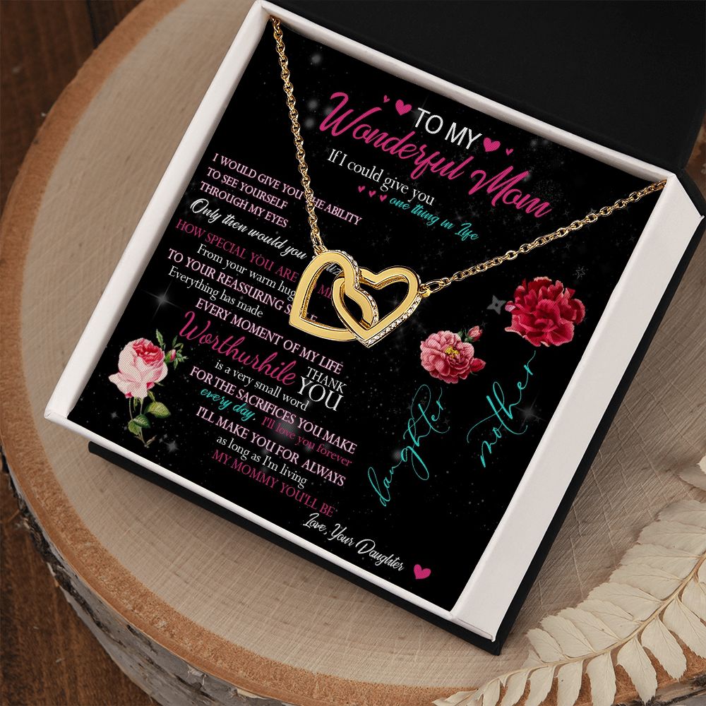 429D To My Beautiful Mom Necklace Mothers Day Gift From Daughter, Gift Birthday For Mom