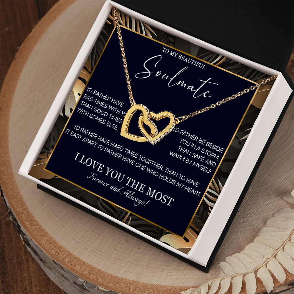 553D Soulmate Necklace, To My Soulmate Necklace, Birthday Gifts for Wife, Girlfriend