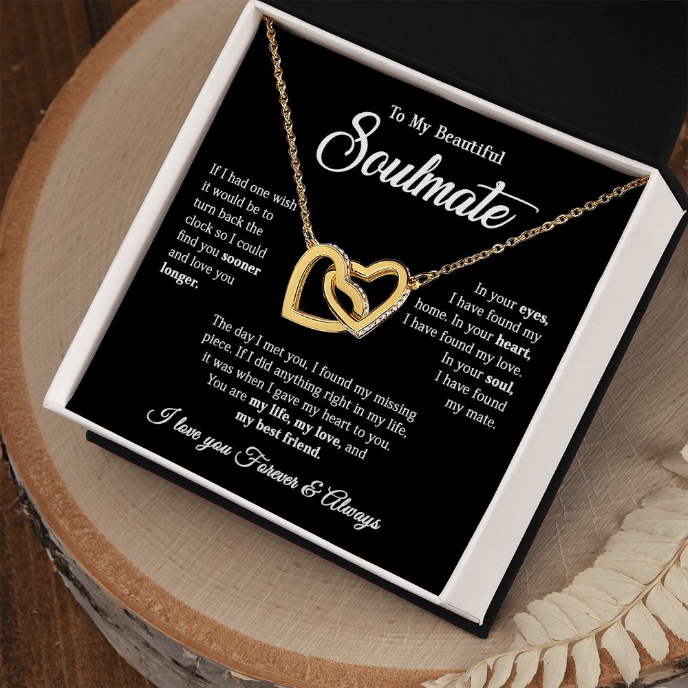 616D To My Soulmate Necklace, Gift for Wife, Girlfriend, Valentine Gift,Birthday Gift