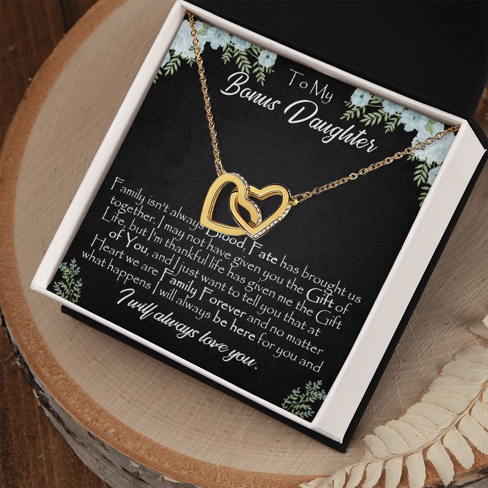 26D To My Bonus Daughter, Gift For Bonus Daughter Necklace, Step Daughter Necklace