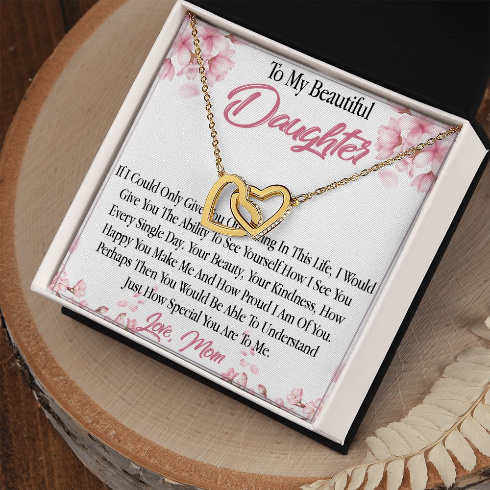 27D To My Daughter From Mom Necklace, Holiday, Birthday Gift To Daughter From Mom
