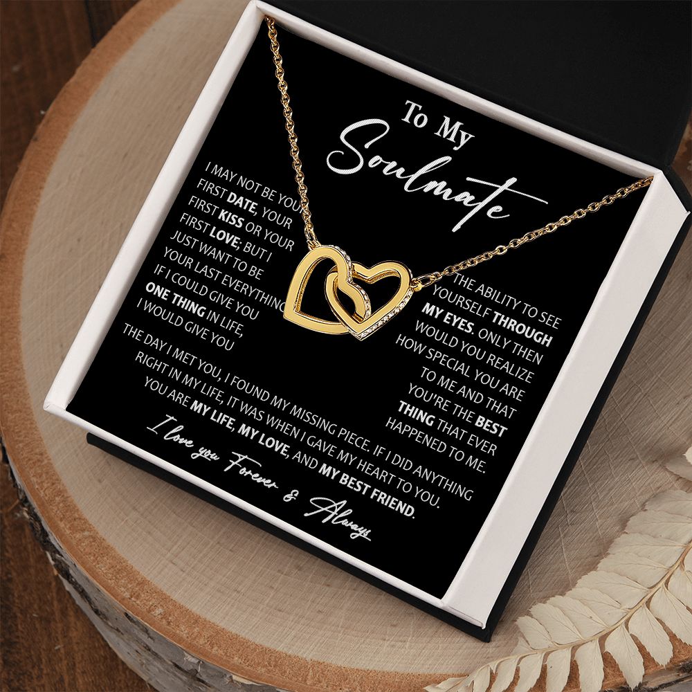 460D To My Soulmate Necklace, Christmas, Valentine Gift For Her, Gift For Soulmate