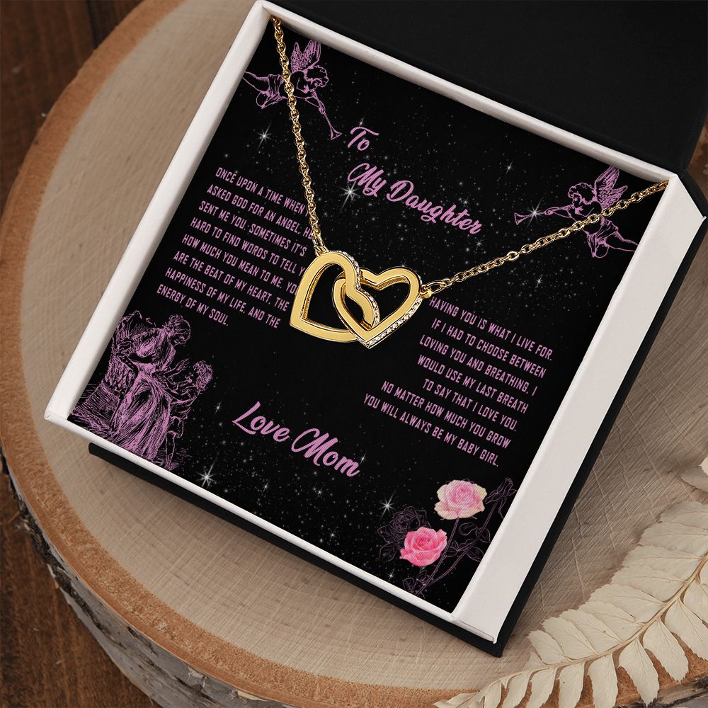 101D To My Daughter Necklace, Gift for Daughter from Mom, Daughter Necklace Gift